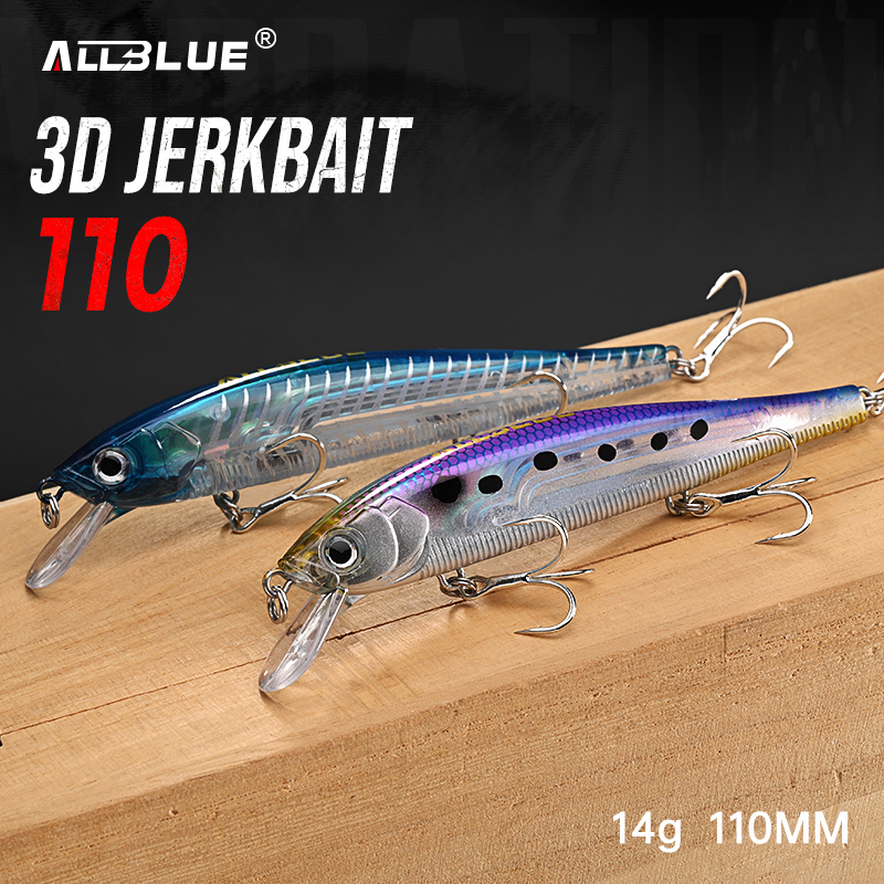 3D Printing Lure - ALLBLUE 3D Jerkbait Wobbler Balıkçılık Yemi