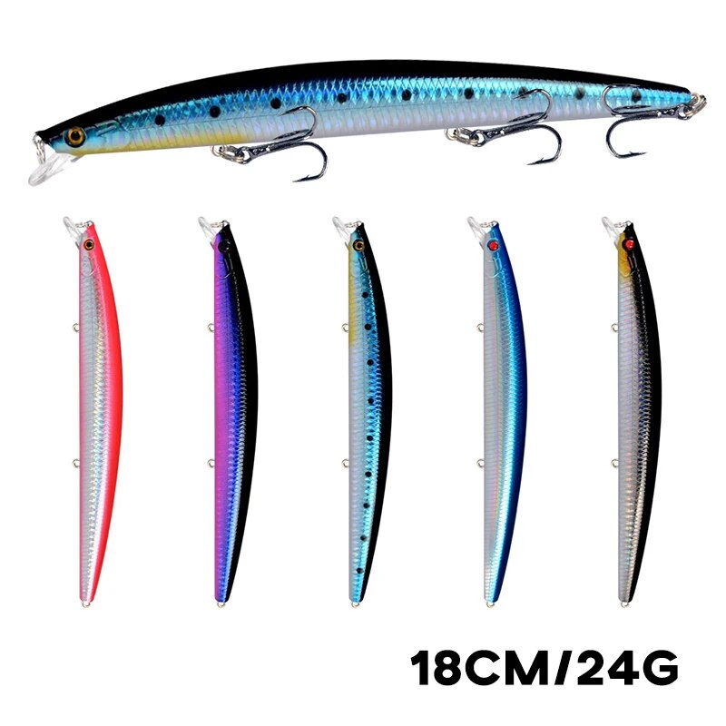 3D Printing Lure - Minnow Balıkçılık Cazibesi Lazer Sert Yapay