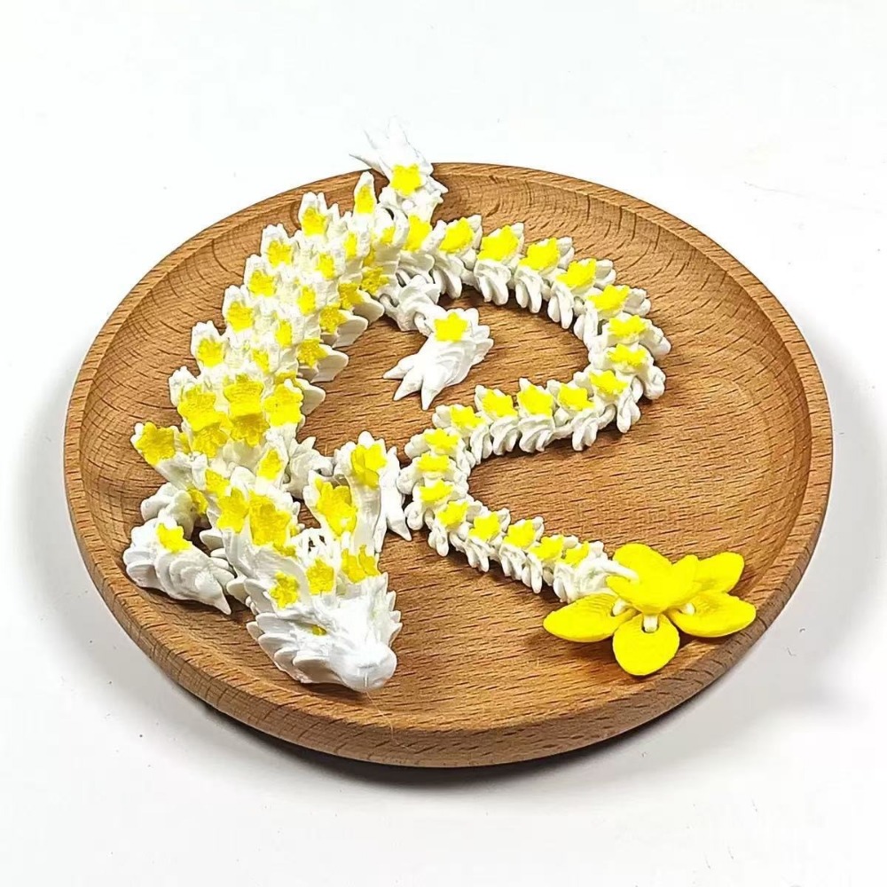 3D Printing Dragon - Simüle Gözlerle Donatılmış 3D Baskılı Ejderha
