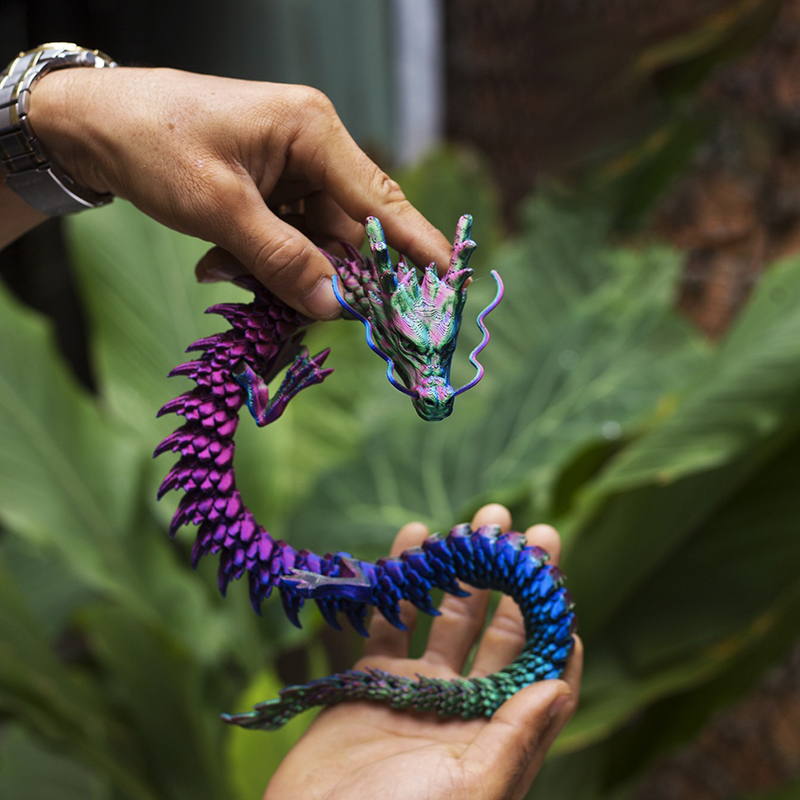 3D Printing Household Items - 3D baskı ejderha modeli el sanatları