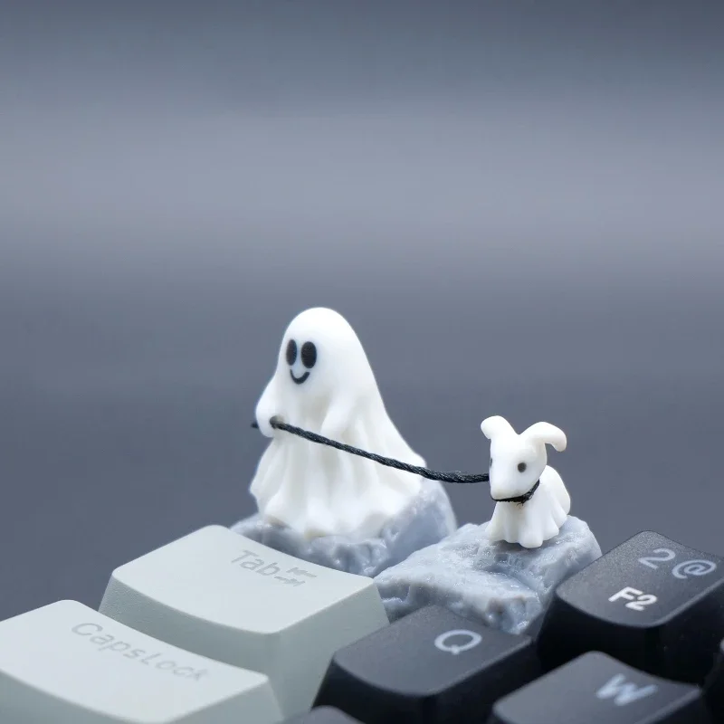 3D Printing Nyc - Hayalet Köpek Reçine Klavye Tuş Özel