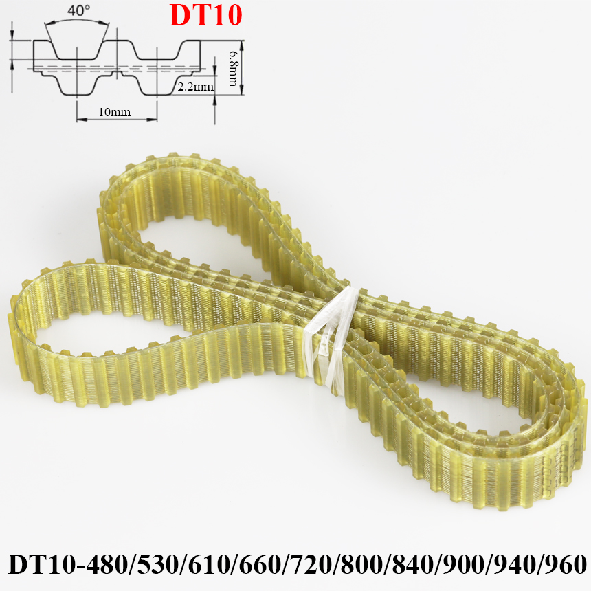 Timing Belt - DT10-480/530/610/660/720/800/840/900/940/960 10mm Adımlı PU Çift Taraflı