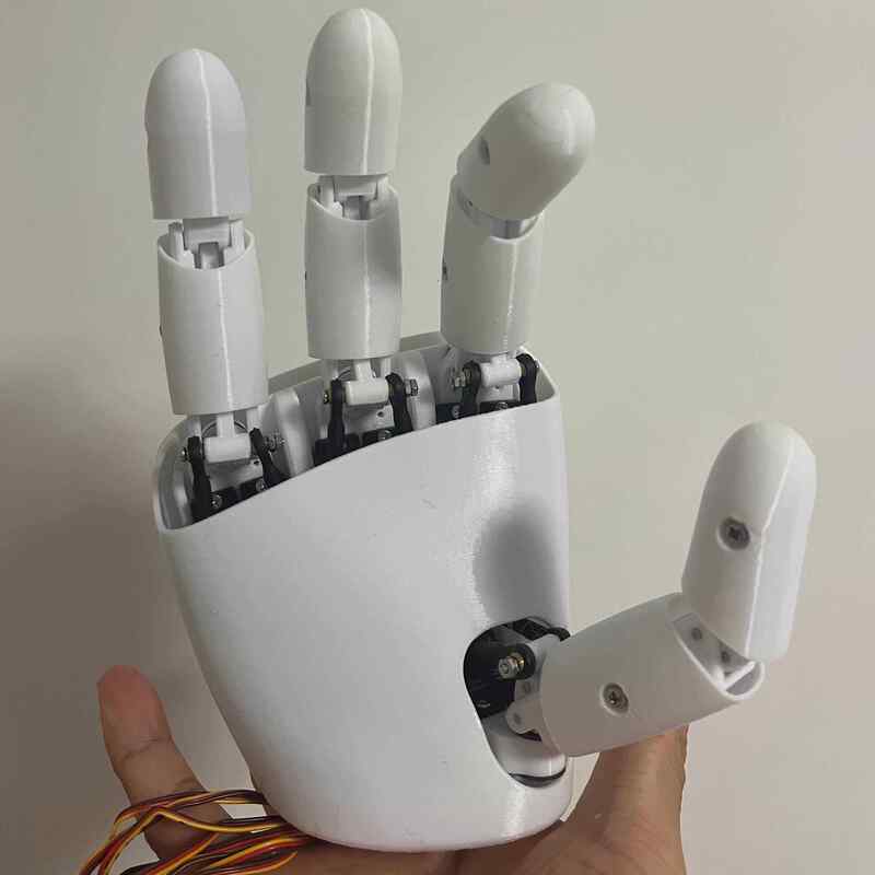 3D Printing Robot - AmazingHand 8 DOF Robot El 3D