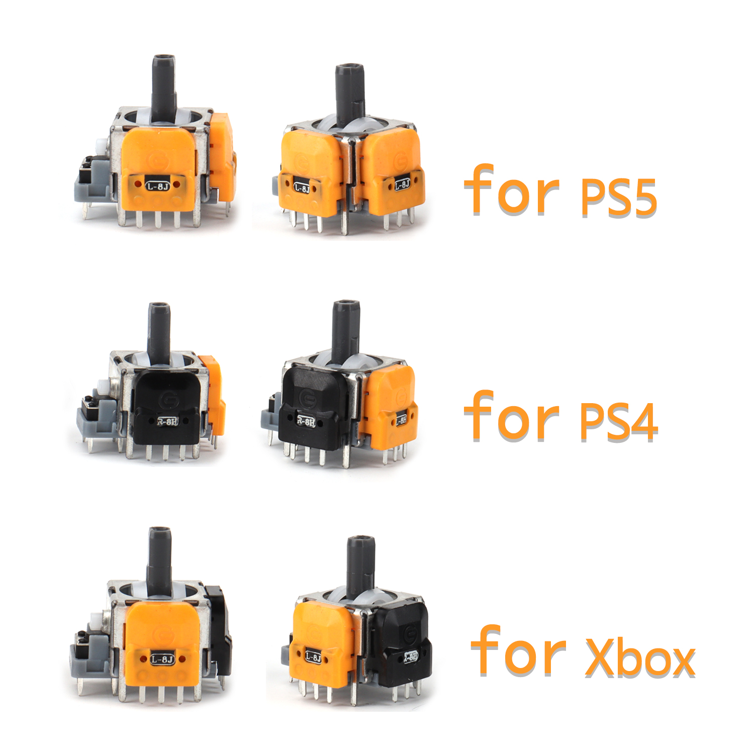 3D Printing Xbox Controller - 2 adet Yedek Hall Etkisi Joystick