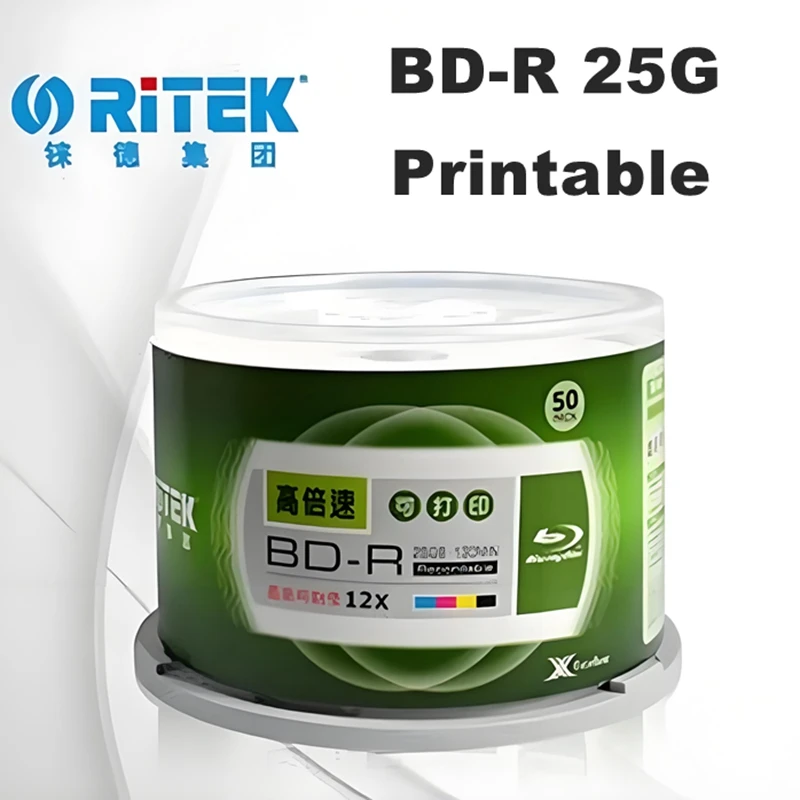 3D Printing Robot - 50 ADET/KUTU Ritek BD-R 25GB Yazdırılabilir