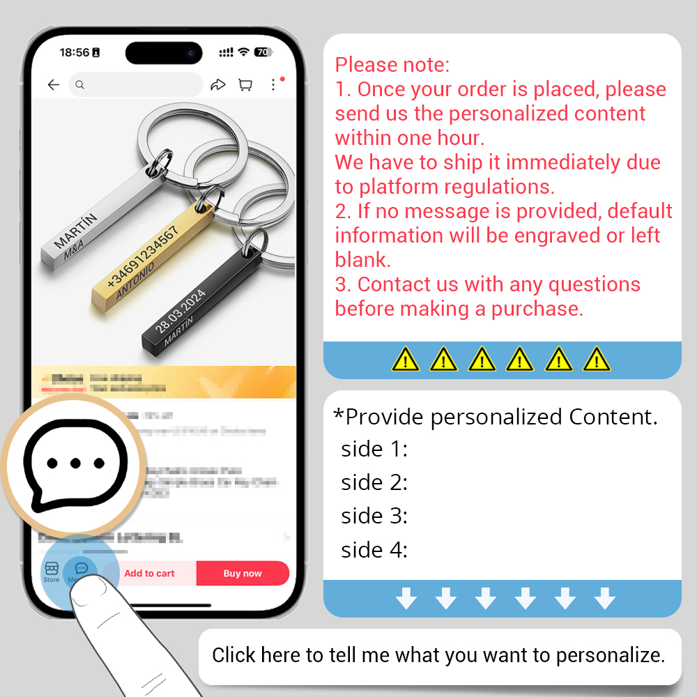 Paslanmaz Çelik Kişiselleştiri - 3D Printing Keychain incelemesi ve fiyatı