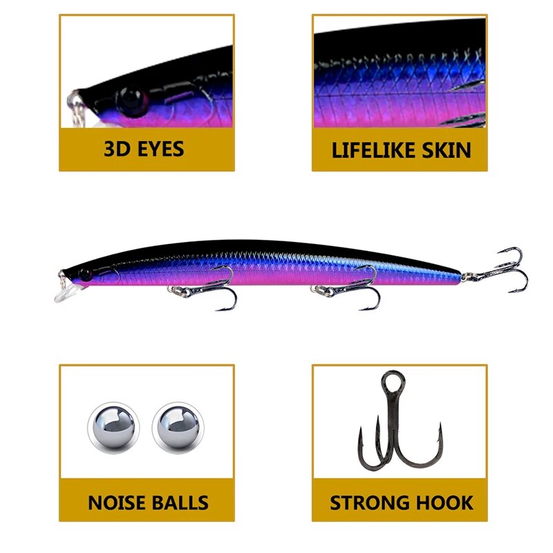 Minnow Balıkçılık Cazibesi Laz - 3D Printing Lure incelemesi ve fiyatı