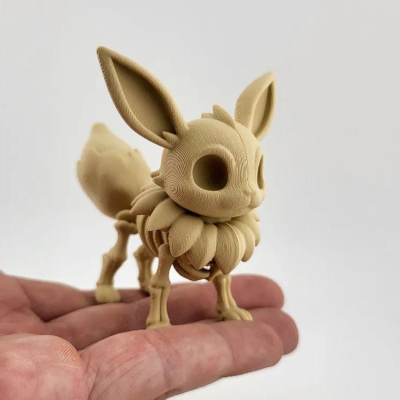 Pokémon Fosil Kemik Modeli Eev - 3D Printing Material incelemesi ve fiyatı