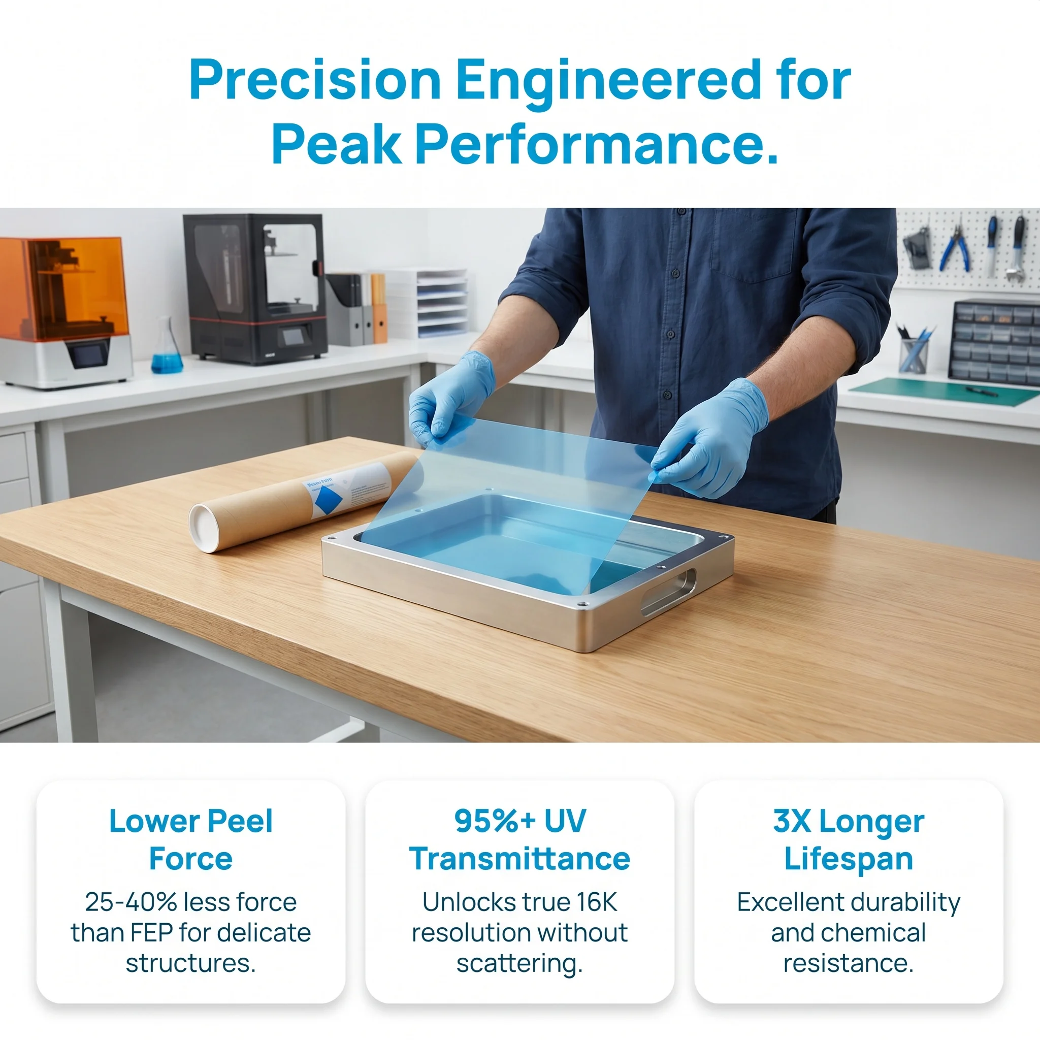 NFEP Film 210x150x0.127mm PFA  - 3D Printing Elegoo incelemesi ve fiyatı