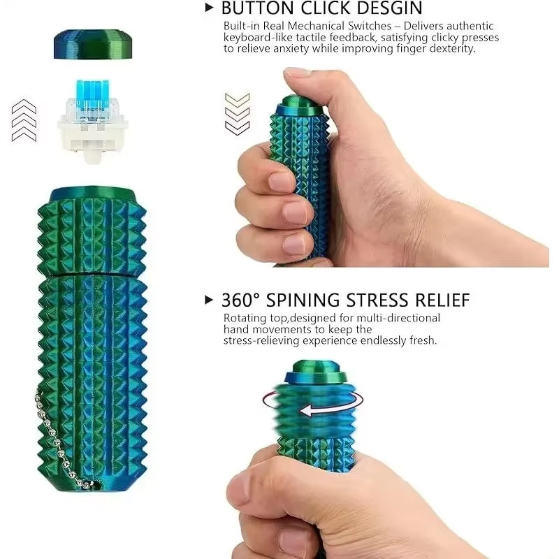 Komik 3D Baskılı Dikenli Fidge - 3D Printing Keychain incelemesi ve fiyatı