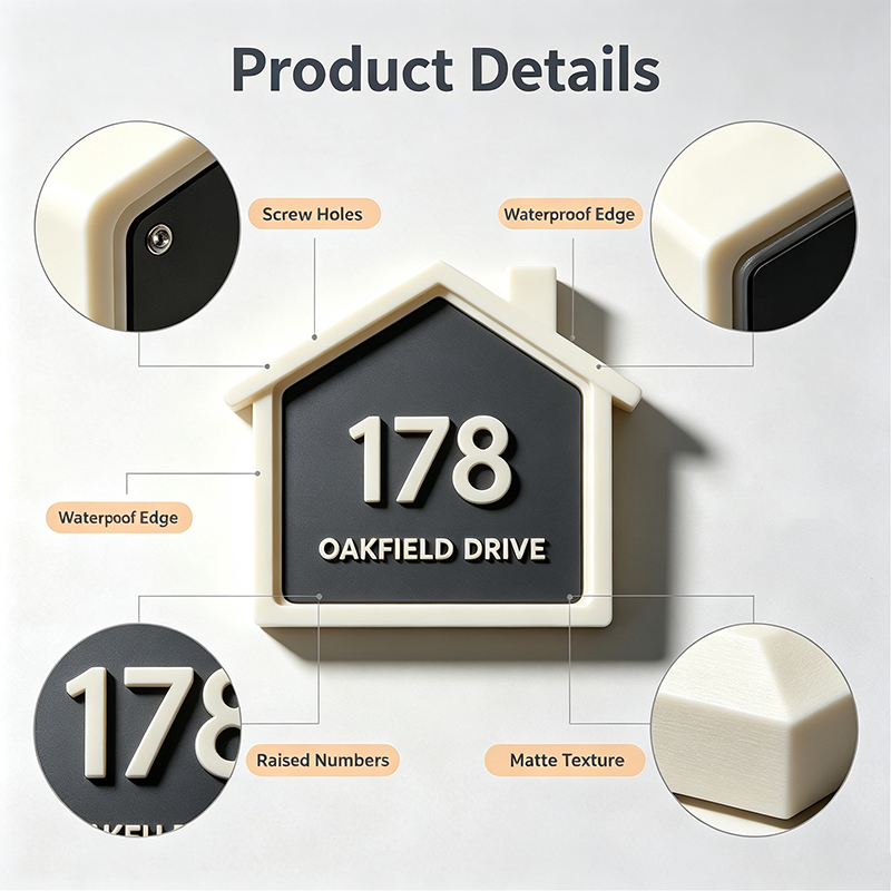 Özel 3D Baskılı Ev Numarası Ta - 3D Printing House incelemesi ve fiyatı