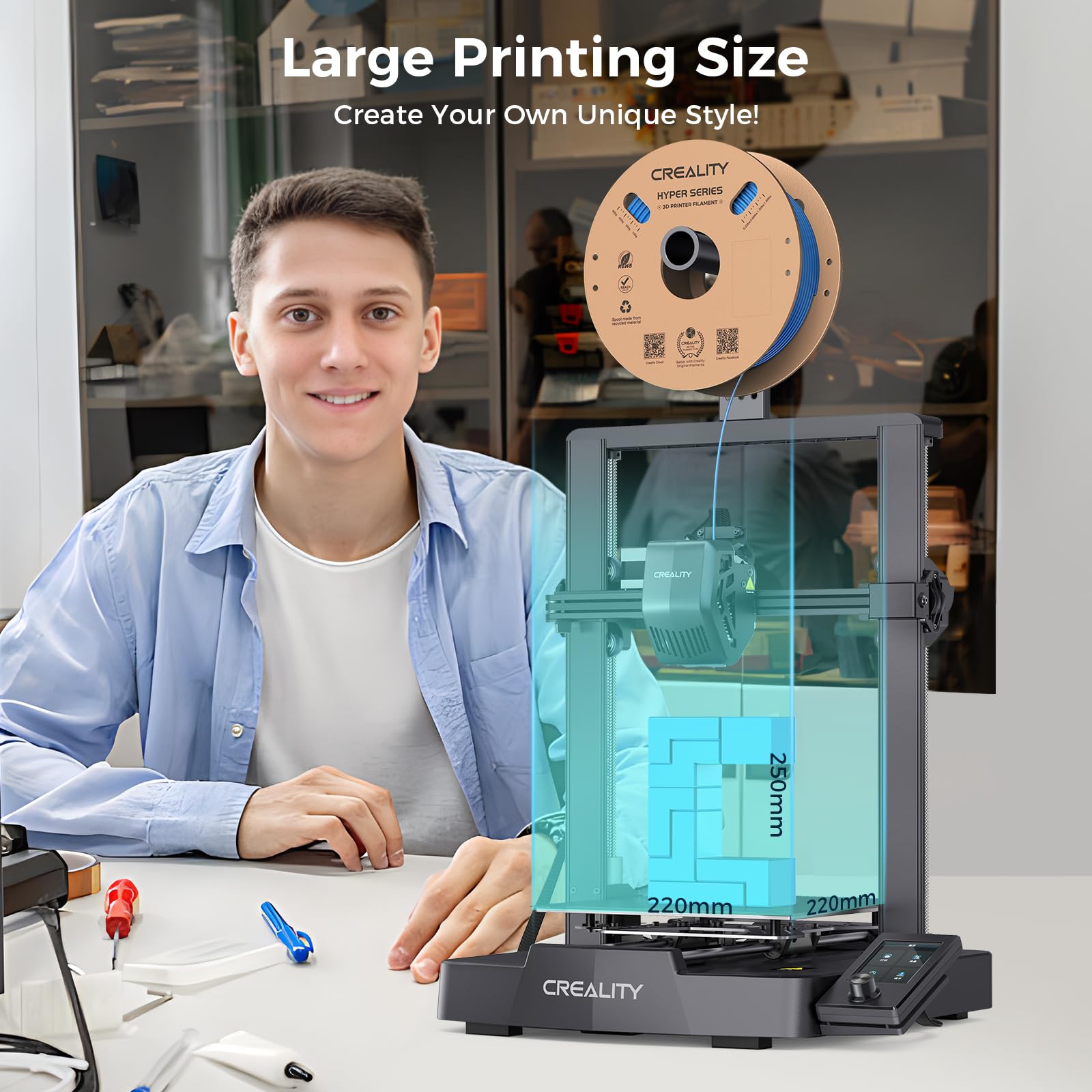 CREALITY Ender-3 V3 SE 3D yazı - 3D Printing Online incelemesi ve fiyatı
