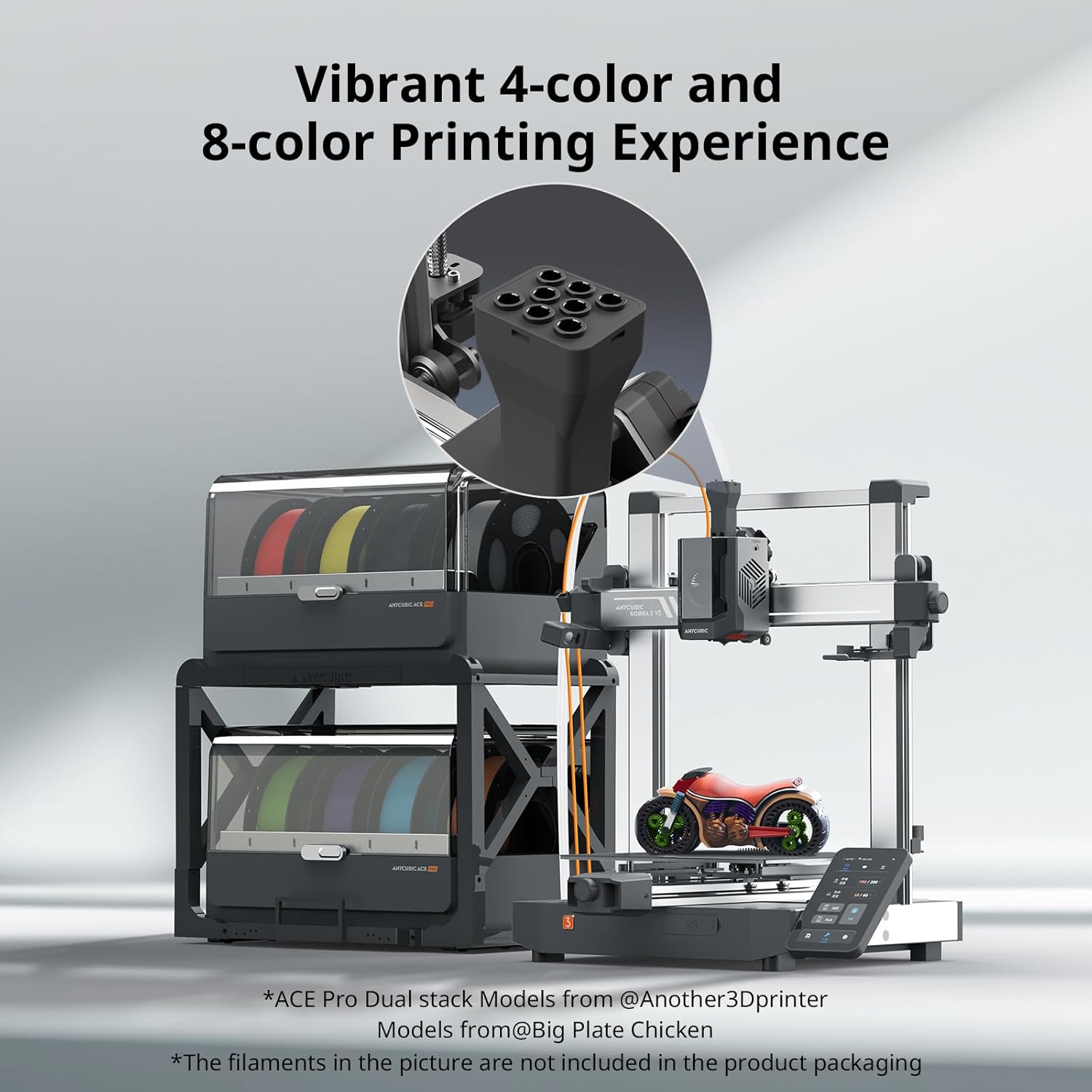 Kobra 3 V2 Combo 3D Yazıcı içi - 3D Printing Filament incelemesi ve fiyatı