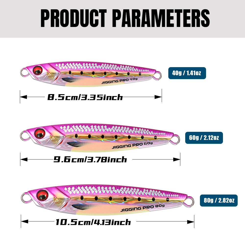 JIGGING PRO 40g 60g 80g Kıyı J - 3D Printing Lure incelemesi ve fiyatı