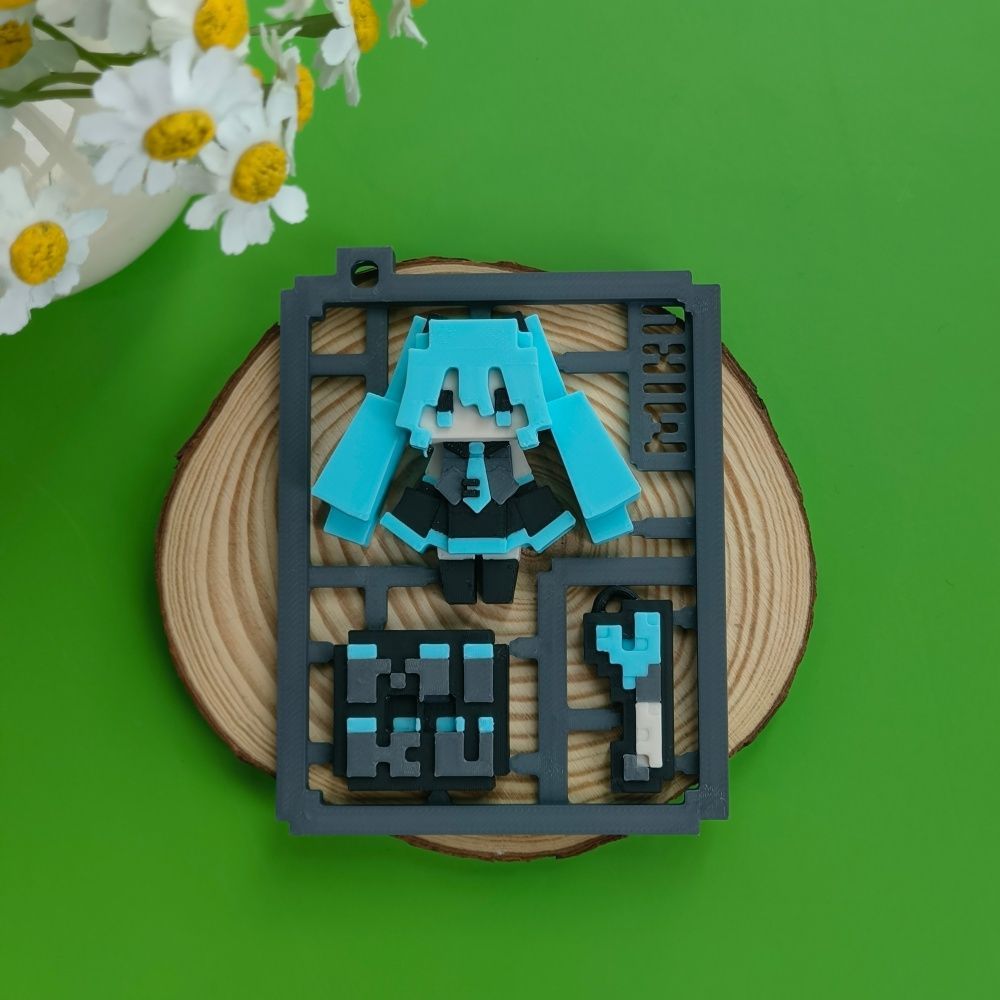 3D Baskılı Sevimli Piksel Hats - 3D Printing Keychain incelemesi ve fiyatı