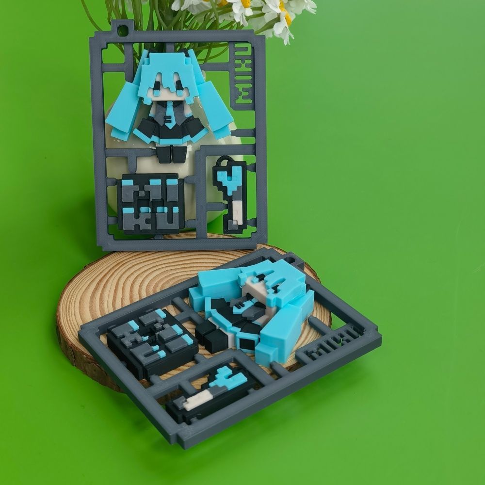 3D Baskılı Sevimli Piksel Hats - 3D Printing Keychain incelemesi ve fiyatı
