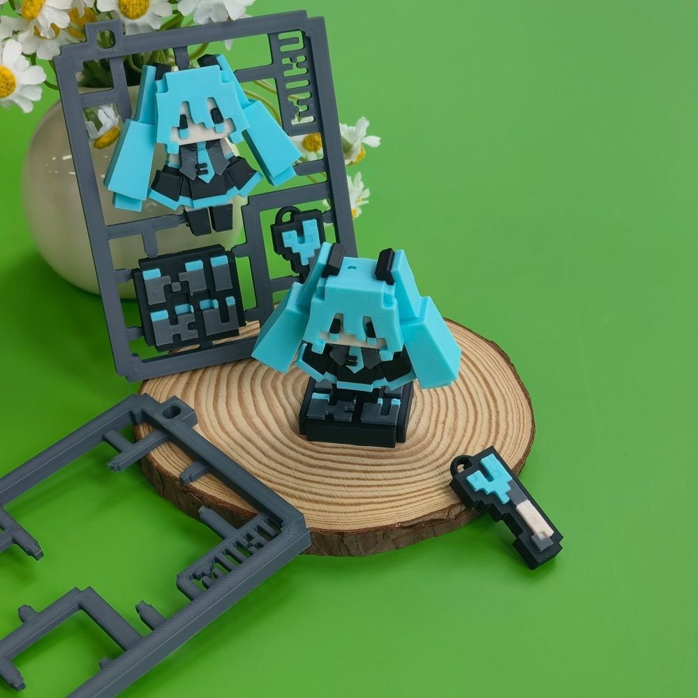 3D Baskılı Sevimli Piksel Hats - 3D Printing Keychain incelemesi ve fiyatı