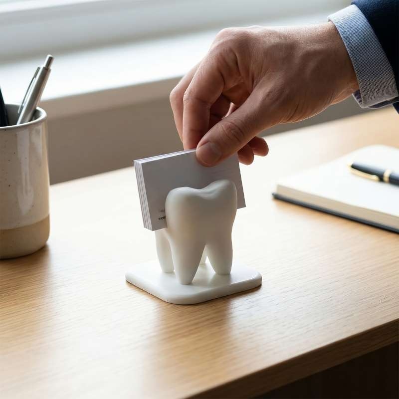 3D Baskılı Diş Şekilli Kartviz - 3D Printing Card incelemesi ve fiyatı